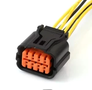 0.6 8-pin Male/Female Copper Contact Nylon Housing KUM Automotive IP67 Sealed Electrical Wiring Harness Connector