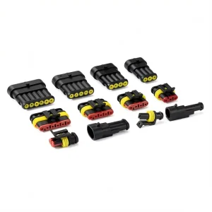 1 2 3 4 5 6 8 Pin Automobile Waterproof Connector Wire Harness Plug 1.5 AMP Plug Socket HID Male female Waterproof Connector