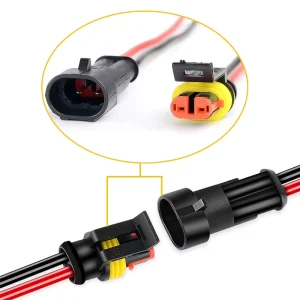 1 2 3 4 Pin Waterproof Automotive Plastic Connectors Car Electrical Wire Connector Plug Kit PC Housing for Power Application