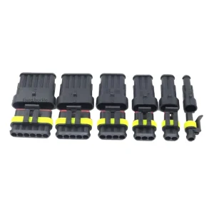 1.8 Series Waterproof Wire Connector Male Female Car Plug 1 2 3 4 5 6 Pin Hole Terminal Auto Automotive Electrical Connector