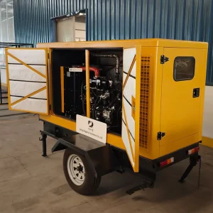 10 2000KW Small Portable Movable Power Silent Mobile Diesel Welder Generator With Trailer
