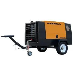 10 Bar 12 Bar Portable Diesel Screw Air Compressor 185 Cfm