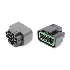 10-pin Female Housing Jinhang10phg Car Headlight Brass Contact Nylon Housing IP67 Adapter Electrical Connector