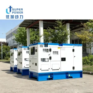 100 250kVA Three Phase Water Cooled Silent Diesel Generator Set with 12V DC Electric Start 230V 50 60Hz ATS Portable
