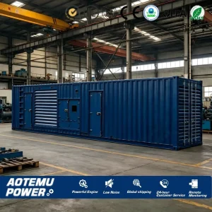 1000KW 1200KW 1500KW Heavy Duty Container Genset 60Hz 50Hz Container Type Diesel Generator for Hospital Backup Power