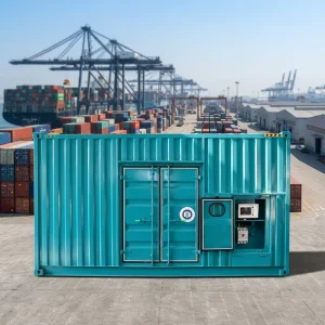 1000kVA Container Type Diesel Generator Set High Power Silent Soundproof Station for Mining Large Infrastructure Use