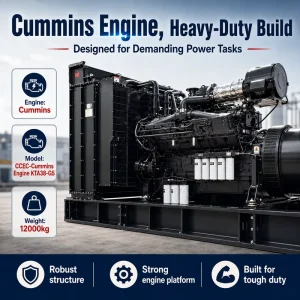 1000kVA Open Type Diesel Genset Auto Start Remote Start ATS for Oil Gas Commercial Application
