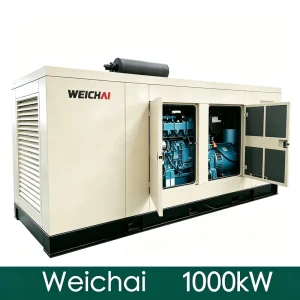 1000kW 1250kVA 24 7 Reliable Backup Power Powered by Weichai for Island Soundproof Silent Type Diesel Generator Set