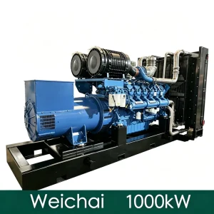 1000kW 1250kVA Engine ATS Powered by Weichai for Data Center Open Type Diesel Generator Set