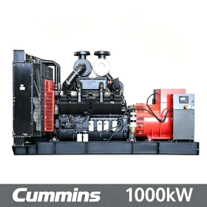 1000kW 1250kVA Water Cooled Pure Copper for Power Plant Industrial Open Type Powered by Cummins Diesel Generator Set