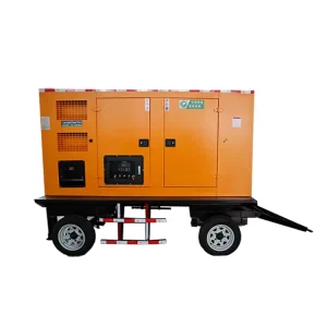 100KW 125KVA Mobile Trailer Diesel Generator Set Towable Silent Genset with ATS CE ISO Certified OEM Custom