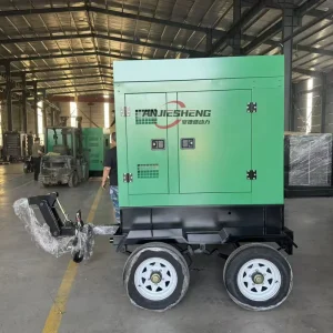 100KW 150kW 250kW Electric Power 50hz 60hz 230V Silent Trailer Type Diesel Generator 4 Wheels with Engine