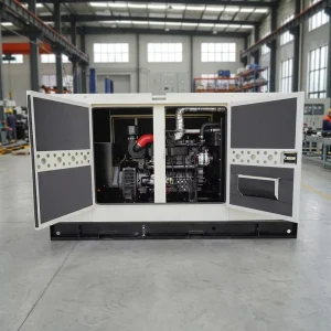 100KW 400V 50Hz Single Phase Low Noise Silent Type Diesel Water Cooled Generator ATS Remote Control DC Electric Start Office