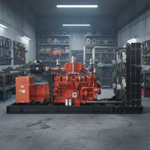 100KW Natural Gas Generator Industrial Backup Power With Stable Operation For Small Factories With Overload Protection
