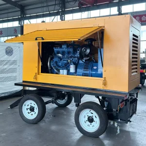 100Kw 200Kw 300Kw 350Kw Rainproof Canopy Diesel Generator With Mobile Trailer