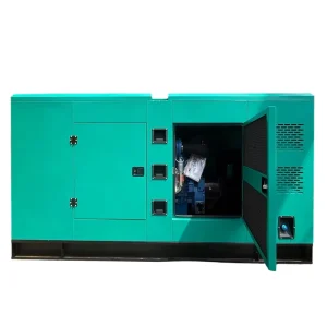100kVA 80kW 60Hz Silent Diesel Generator with Steel Exterior Door 24V DC Electric Start Auto Start ATS for Field Command Centers