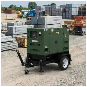 100kVA Silent Type 50Hz Mobile Trailer Mounted Diesel GenSet With ATS 20kW 100kW