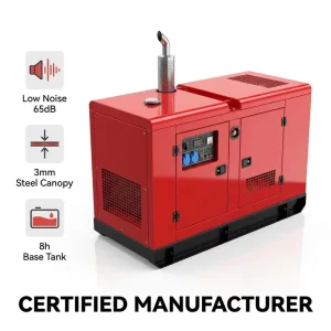 100kW 125kVA Auto Silent Diesel Generator Set Soundproof Emergency Power Station for Commercial Use (Shopping Mall Hotel)