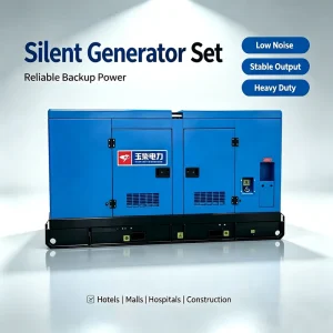100kW 125kVA Silent Diesel Generator YC6B180L-D20 Engine Soundproof Backup Power for Hotel and Shopping Mall