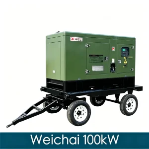 100kW 125kVA Weichai Cost Effective Low Noise Specifically for Farm Mobile Trailer Mounted Generator Diesel Groupe Electrogene