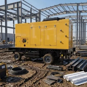 100kW 300kw 400kw 500kw Trailer Mounted with ATS 3 Phase 1250Kva Soundproof Diesel Generator Set for Outdoor Use