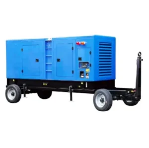 100kW 500kW Four Wheel Heavy Duty Trailer Diesel Generator with Fully Enclosed Silent Rainproof & Dustproof Cabinet (65 75dB)