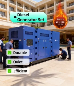 100kva 100kw 80kw Silent Diesel Generator Set Water Cooled 3 Phase with ATS for Commercial Use