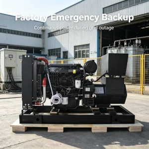 100kva 200kW Silent Open Frame Diesel Generator with Auto Start & Remote Start for Large Power Plants ISO Certified