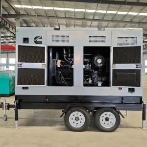 100kw 125 Kva Soundproof Electric Power Trailer Diesel Generator 125kva With Cummins Engine