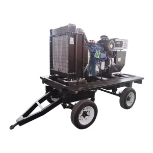 100kw 80kw Silent Trailer Type Diesel Generator Easy Move With Wheels 125kva 100kva Mobile Genset