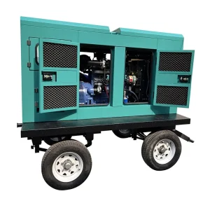 105KW 125KVA WP4.1D105E310 Open Frame Auto Start ATS 1800 RPM Mobile Trailer Super Silent Diesel Generator Set