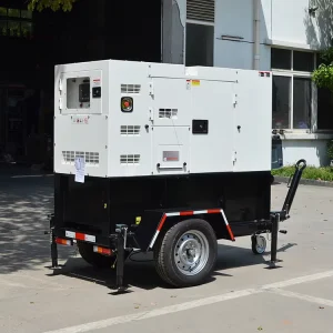 10KVA 12KVA 403D-15G Mobile Generator Trailer Type Portable Silent Diesel 58db Water Cooled for Home