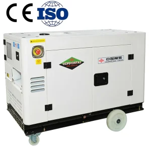 10KW 12KW 15KW Dual Voltage Mobile Diesel Power Generator Auto Start Protection System Silent Genset Industrial Use