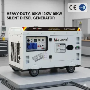 10KW 12KW 16KW Single Phase 50Hz Low Noise New Diesel Generators Portable Outdoor Mobile Type