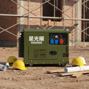 10KW Diesel Generator 1800 RPM Mobile Type Water Cooled Residential Use