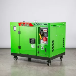 10KW Silent Air Cooled Diesel Generator Portable 4 Wheels Home Emergency Standby Power Generator for Resale