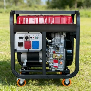 10Kw Portable 230V 400V Single Phase with Three Phase 50hz Air Cooled 4 Stroke Single Cylinder Open Frame Diesel Generator