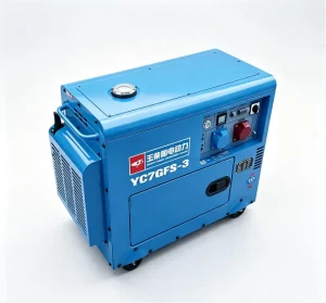 10kVA Silent Diesel Generator 6.5kW Rated 7.5kW Max Portable Electric Start Diesel Genset with AVR 25L Fuel Tank 230V 400V 50Hz