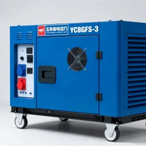10kVA Silent Diesel Generator 8kW Rated 9kW Max Electric Start Diesel Genset with AVR 25L Fuel Tank 230V 400V 50Hz 733cc
