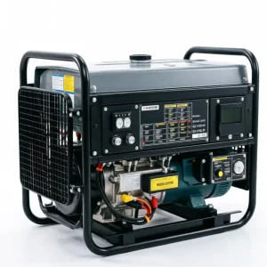 10kVA Single Phase Silent Air Cooled Diesel Generator with 12V DC Electric Start Portable Design 230V Output and ATS