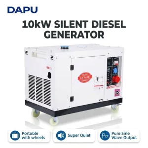 10kW Silent Diesel Generator Soundproof Portable Generator Electric Start Dual Voltage Industrial Construction Backup Power