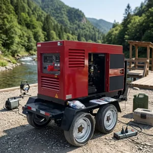 10kw 12kw 13kw 15kw 18kw 20kw 22kw 180a 250A 1.5-8.0mm Customizable 3 Phase Air Compressor Generator Welder for Outdoor