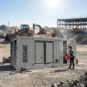 1125KVA 900KW Heavy Duty Container Type Silent Diesel Generator Auto Start ATS for Industrial Power Station GDC1125C