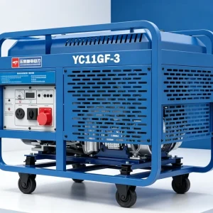 11kW 12kW Diesel Generator 3 Phase 400V 220V 230V Equal Power Twin Cylinder Air Cooled Electric Start Portable Silent 1800 RPM