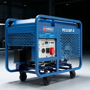 11kW 12kW Diesel Generator Air Cooled Twin Cylinder Electric Start Portable Genset 40L Fuel Tank Silent Type Open Frame 1800 RPM