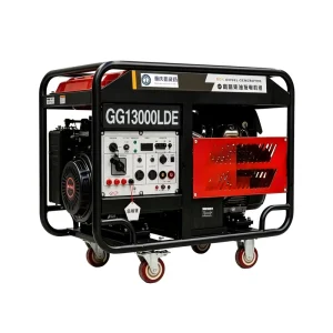 11kW 230V/400V Dual Cylinder Open Frame Diesel Generator 10kW Rated Power with Wheels for Construction and Backup Power