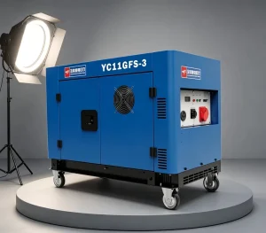 11kW DC Silent Diesel Generator Set 12kW Max V Twin 997cc CP2E92 Engine Portable Genset AVR 25L Large Tank 230V 400V 50/60Hz