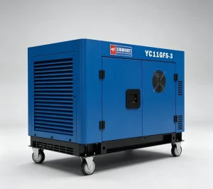 11kW Silent Diesel Generators for Home Backup 12kW Max Electric Start V Twin Dual Cylinder Diesel Genset AVR 25L Fuel Tank 230V
