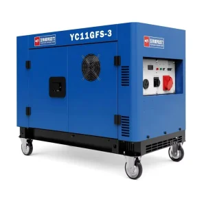 11kw Diesel Generator Silent 12kW Max Double Cylinder Air Cooled 3 Phase 400V 230V Electric Start Power Generator Genset