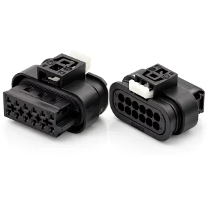 12-pin Female Copper Contact Nylon Housing IP67 Waterproof Automotive Wiring Harness Connector